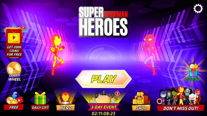 Super Stickman Heroes Fight android App screenshot 0